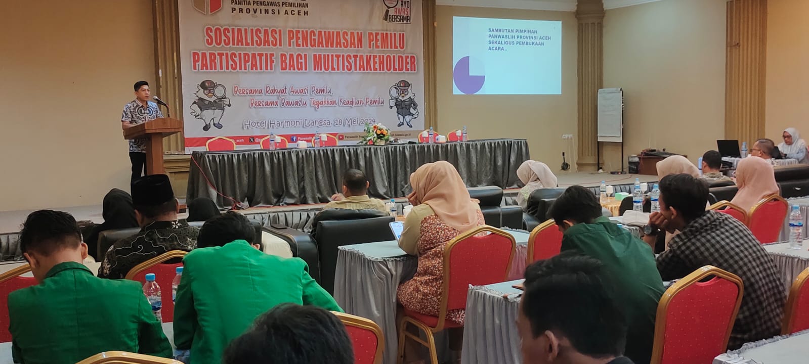 Panwaslih Aceh Sosialisasi Pengawasan Pemilu Partisipatif Bagi Multistakeholder