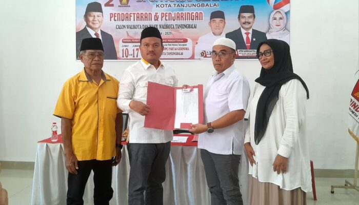 Mahyaruddin Salim Kembalikan Formulir Calon Wali Kota Tanjungbalai Ke Partai Gerindra