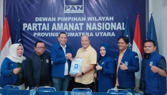 Serius Jadi Cagubsu, Ijeck Ambil Formulir Ke DPW PAN Sumut
