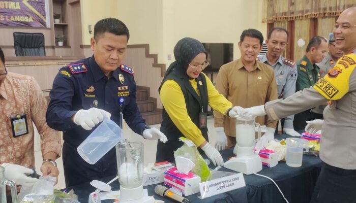 Polres Langsa Musnahkan 5,2 Kg Sabu Dari 7 Tersangka