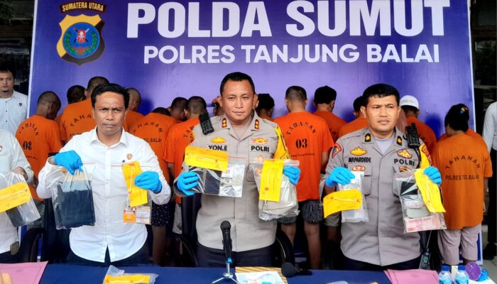 Perang Melawan Narkoba Di Tanjungbalai, 20 Orang Ditangkap