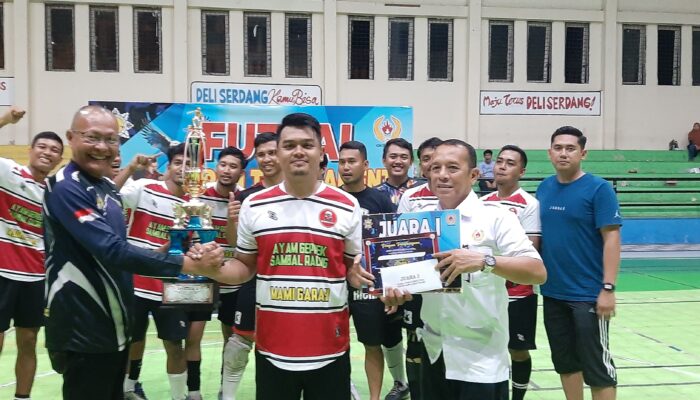 Mami Garasi FC Juara I Futsal Open Turnamen Pokkar AMPI Lubukpakam