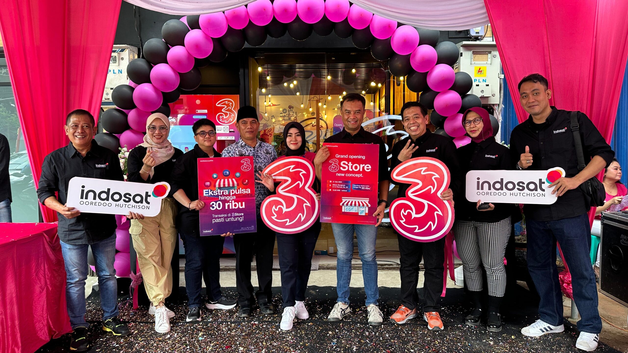Hadirkan Konsep Gaya Hidup Digital, Indosat Resmikan 3Store Baru Di Bengkulu
