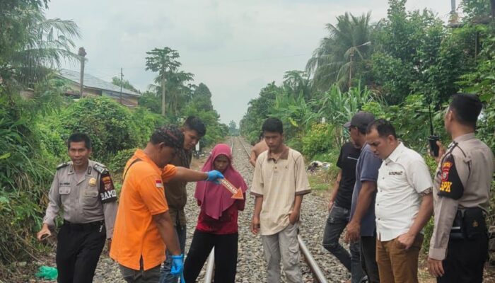 Seorang Pria Tewas Tertabrak KA Di Kota Tebingtinggi