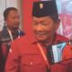 Ketua DPD PDIP Sumut Rapidin Simbolon di arena Rakernas V di Beach City International Stadium, Ancol, Jakarta, Sabtu (25/5/2024). (Waspada/Andy Yanto Aritonang)