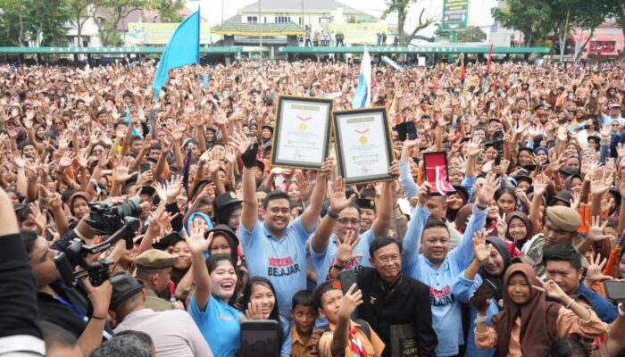 Gebyar Pendidikan Kota Medan Sukses Pecahkan Dua Rekor MURI Dunia