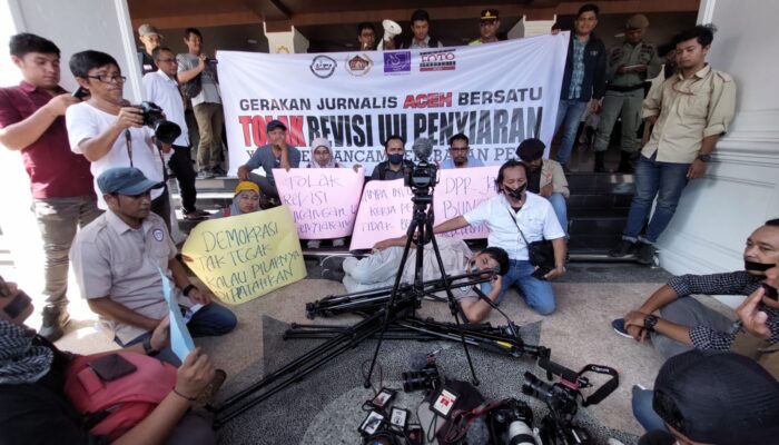 Jurnalis Aceh Bersatu Desak DPR Aceh Tolak Revisi UU Penyiaran