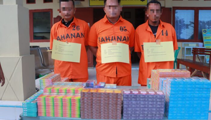 Polisi Ringkus 3 Terduga Pelaku Pencurian Rokok Milik PT KT & G TSPM