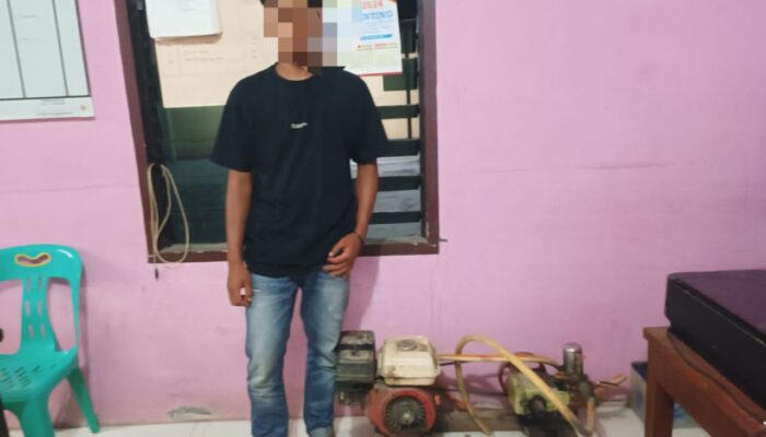 Polsek Perdagangan Tangkap Pencuri Mesin Air