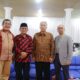 BAKAL calon Gubernur Sumut, Barry Simorangkir menghadiri perayaan Hari Ulangtahun (HUT) ke-54 Harian Sinar Indonesia Baru, Jumat (31/5). Waspada/ist