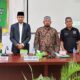 SEKRETARIS Fatwa Majelis Ulama Indonesia (MUI) Sumut, Dr. Irwansyah, M.H.I bersama pengurus MUI Pematangsiantar foto bersama. Waspada/ist