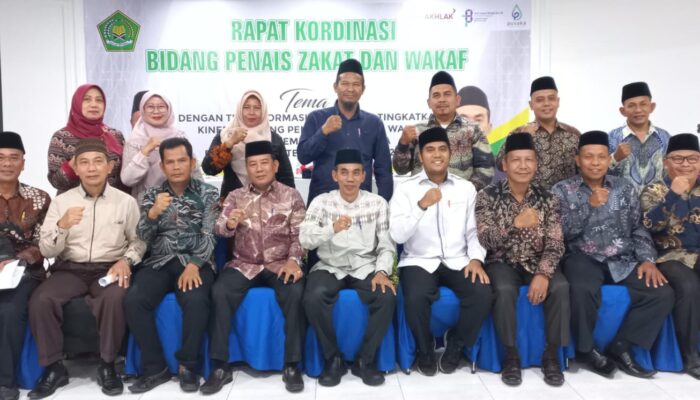 Bidang Penais Zakat Wakaf Kanwil Kemenagsu  Gelar Rakor