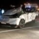 MOBIL CRV mengalami kecelakaan di tol Tanjung.orawa - Lubuk Pakam, Kamis (9/5/2024) malam. Waspada/Ist