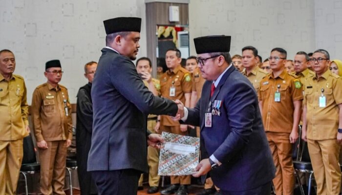 Bobby Nasution Lantik Topan OP Ginting Jadi Pj Sekda Kota Medan
