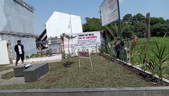 Dinas PKPCKTR Didesak Bongkar Taman Ilegal Di Yuu At Contempo