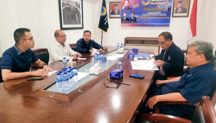 Irman Ikuti Wawancara Balon Wakil Wali Kota Medan Di Partai Nasdem
