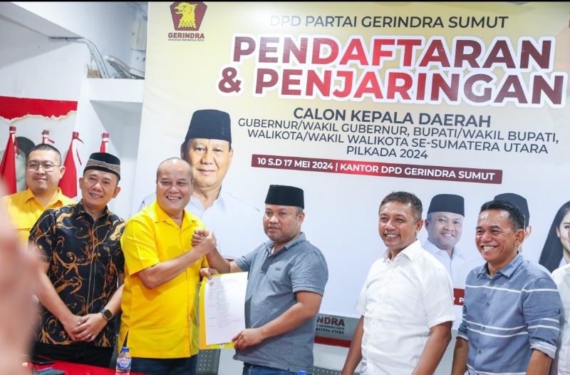 Serius Maju Di Pilkada, Ijeck Kembalikan Formulir Pendaftaran Ke Partai Gerindra