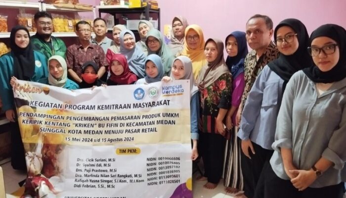 Tim Dosen Unimed Dorong Pemasaran Produk UMKM “Kriken”