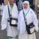 JAMILAH Ramut manifes 130 bersama suaminya Nazaruddin manifes 129, Calhaj Kloter 13 asal Labuhanbatu. Waspada/Anum Saskia