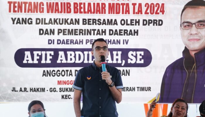 Afif Abdillah Minta Pemko Medan Usulkan Revisi Perda Wajib MDTA