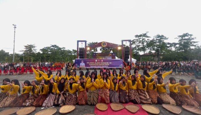 Tarian Masal Pelajar SMPN 1 Seunagan Meriahkan Opening Gelar TTG XXV Aceh