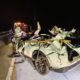 Kondisi mobil Honda HRV yang hancur saat Lakalantas di Tol Deliserdang. (Waspada/ist).