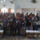 Pengurus GMKI Cabang Pematangsiantar - Simalungun bersama warga binaan di Gereja Lapas Kelas IIA Pematangsiantar, Kamis (9/5).(Waspada/ist).