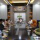 Majelis Pengurus Wilayah (MPW) ICMI Aceh silaturrahmi dan sekaligus menyerahkan rekomendasi kepada Pj Gubernur Aceh di Pendopo Gubernur Aceh, Jumat (17/05/24). (Waspada/Ist)