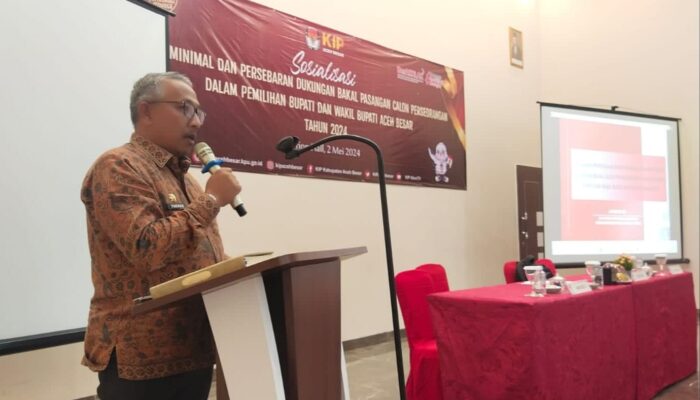 Asisten I Sekdakab Aceh Besar Buka Sosialisasi Syarat Calon Independen Bupati dan Wabup