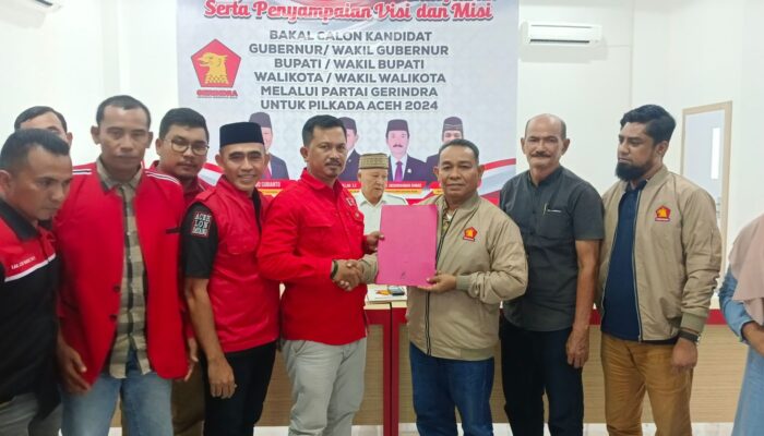 Maju Sebagai Balon Bupati Abdya, Mantan Bupati Jufri Minta Dukungan Gerindra