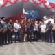 Ketua KPU Padangsidimpuan Tagor Dumora Lubis (6 kanan) bersama Ketua MUI Padangsidimpuan ustadz Drs. H. Zulfan Efendi Hasibuan MA (5 kanan) serta Plt. Sekda Kota Padangsidimpuan Roni Gunawan Rambe (8 kanan) dan Kajari Padangsidimpuan Dr. Lambok Marisi Sidabutar melepas burung merpati pada peluncuran Tahalan Pemilihan Wali Kota dan Wakil Wali Kota Padangsidimpuan Tahun 2024 di Alaman Bolak, Padang Nadimpu, Padangsidimpuan, Selasa (14/5).Waspada/Mohot Lubis.