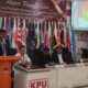Para komisioner KIP Kota Langsa pada rapat pleno terbuka perhitungan dan penetapan perolehan kursi serta penetapan calon terpilih Anggota DPRK Langsa Pemilihan Umum (Pemilu) 2024, di Aula KIP Langsa, Kamis (2/5). Waspada/Rapian.