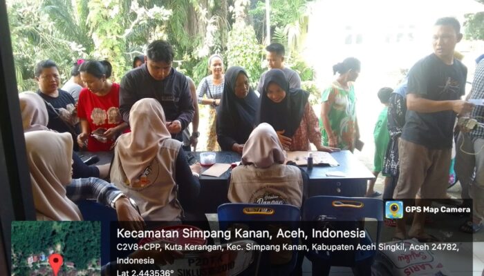 Dinas Pangan Distribusikan 500 Paket GPM Di Simpang Kanan