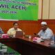 Ketua MPW ICMI Aceh Dr.Taqwaddin sedang memimpin rapat penerimaan SK baru tentang penyempurnaan Pengurus ICMI Aceh di Sekretariat ICMI Komplek Bapperis Banda Aceh, Rabu (15/05/24). (Waspada/T.Mansursyah)