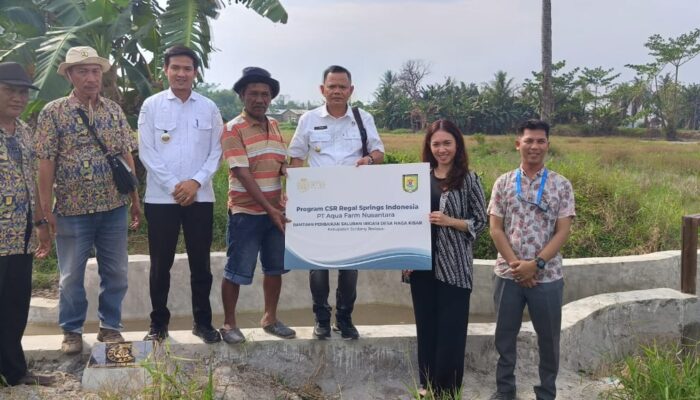 Perbaikan Saluran Irigasi Dari Regal Springs Indonesia, Jaga Produktivitas Pertanian