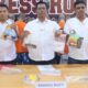 Kasat Resnarkoba AKP JH. Pasaribu mewakili Kapolres AKBP Yogen Heroes Baruno menyampaikan dalam siaran pers tentang pengungkapan kasus narkoba dalam Operasi Antik Toba 2024 di Mapolres, Jl. Jend. Sudirman, Rabu (22/5).(Waspada-Ist).