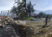 Tanggul Pengaman Jembatan Mbarung Akhirnya Dikerjakan