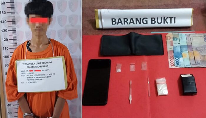Penjual Sabu Asal Sidomulyo Diciduk Polsek Bilah Hilir