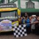 FORKOPIMDA Karo melepas Calhaj dari Masjid Agung Kabanjahe menuju Asrama Haji Medan. Waspada/ Micky Maliki.
