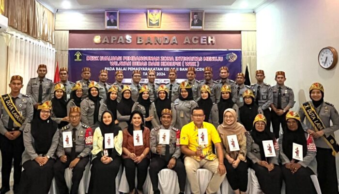 Bapas Banda Aceh Terpilih Ikut Deak Evaluasi Pembangunan Zona Integritas