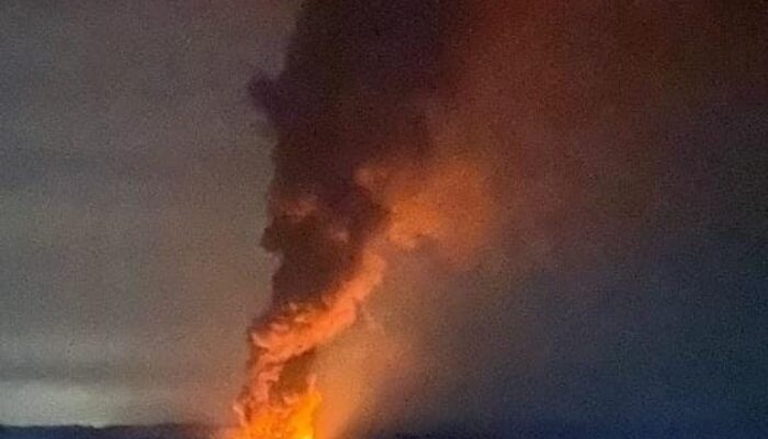 Kebakaran Di Alur Canang Akibat Illegal Drilling