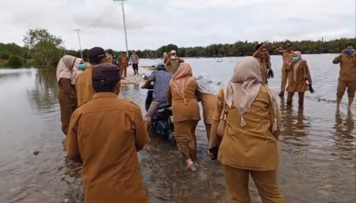 Momen Harkitnas, Masyarakat Gelar Aksi Protes Desak Pembangunan Jalan Kayu Menang
