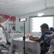 Bakal Calon Bupati Toba, Dr Robinson Sitorus, SH, MH saat paparan visi dan misi di hadapan tim penjaringan DPC Partai Gerindra, Kamis (23)5). Waspada/Ramsiana Gultom