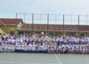 Danrem 022/PT Irup Upacara Bendera Di SMP-SMA Kartika I-4 Pematangsiantar