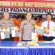 Kapolres Padangsidimpuan AKBP Dudung Setyawan gelar konferensi pers hasil pengungkapan kasus narkotika selama Januari sampai Mei 2024. (Waspada/Ist)