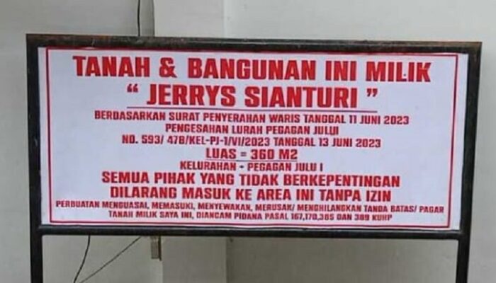 Rusak Plang, Pasutri Ditahan Di Rutan Sidikalang