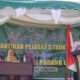 Pj Bupati Padanglawas, saat menyampaikan sambutan di acara pelantikan pejabat struktural sekaligus syukuran IAI Palas yang sebelumnya STAIBR.(Waspada/Idaham Butar Butar)
