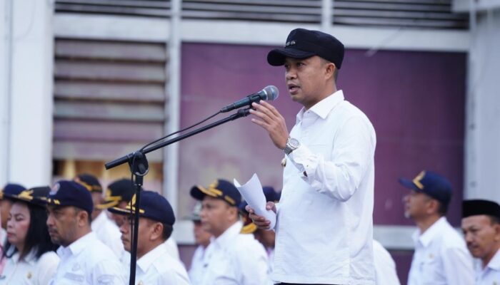 Hari Pertama Menjabat, Pj Wali Kota Pimpin Apel