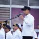 Moetaqqien Hasrimi, S.STP, M.Si pimpin apel perdana seusai dilantik menjadi Pj Wali Kota Tebingtinggi. Waspada/Ist
