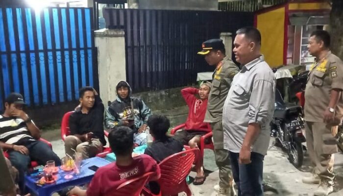 Satpol PP Pemko P.Siantar Patroli Di Kawasan Rawan Gangguan Tramtibum